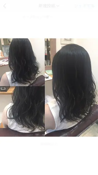 セミロング カラー hair salon Ranun髪質改善のヘアスタイル