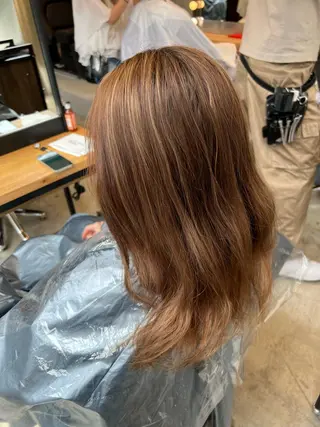 ミディアム カラー ✨髪質改善 縮毛矯正 艶髪 立川 コウキ✨のヘアスタイル