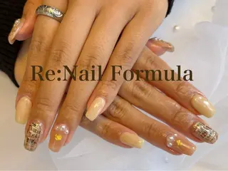 ミディアム Re:Nail Formula所属・kido chieのネイルデザイン