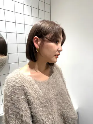 ショート AHNKISM所属・トレンド🌷 ボブ　パーマ🩰のヘアスタイル