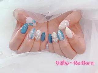 ミディアム りぼん Re:Bonrのネイルデザイン