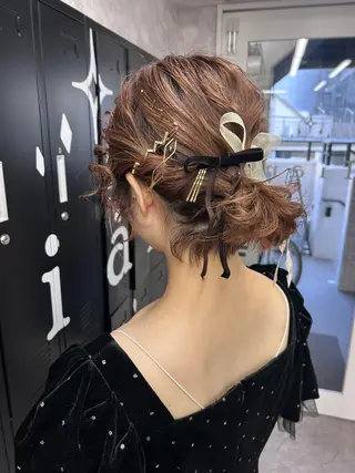 セミロング カラー ヘアアレンジ 💕ブリーチ/ヘアメ 🎀YUUKAのヘアスタイル