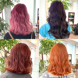 ロング カラー ヘアアレンジ メンズ 🧸ハイトーン🧸 ゆっきー🧸のヘアスタイル