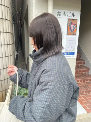 ミディアム カラー カットモデル/ ハイトーン/ゆうあのヘアスタイル