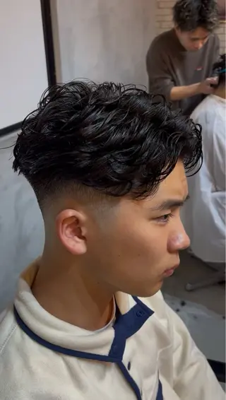ショート パーマ メンズ 🇺🇸外国人風ヘア 💈N.Yuto💈のヘアスタイル