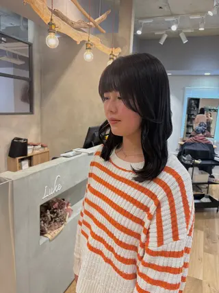 ミディアム まつい みるのヘアスタイル