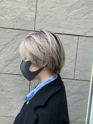 ショート カラー 似合わせウルフ/ レイヤー/山本祐輔のヘアスタイル