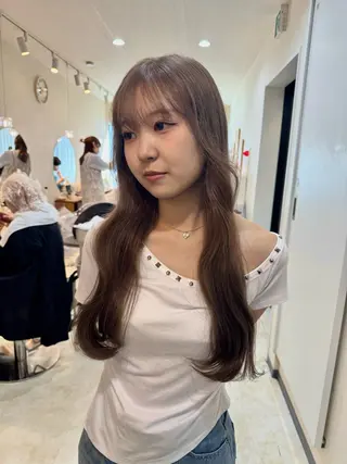 ロング カラー コイデ リュウセイのヘアスタイル