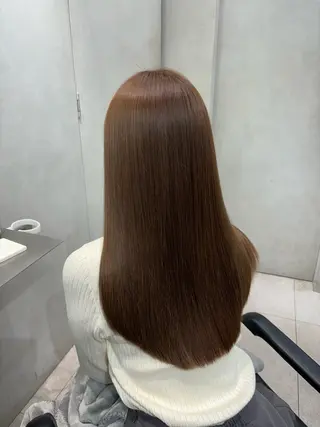 セミロング emi 韓国ワンホンヘアのヘアスタイル