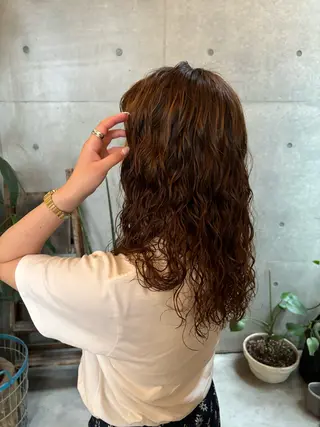 ロング パーマ Door代官山所属・詩織/パーマ /代官山のヘアスタイル