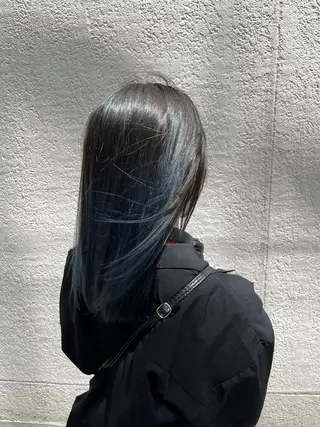 セミロング カラー HOMIE TOKYO所属・sora / 渋谷 / ハイトーンのヘアスタイル