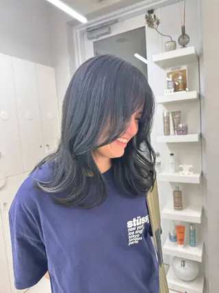 ミディアム ハイトーンボブ Mizuki.のヘアスタイル