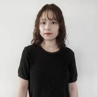 ミディアム 小山夕稀/ニュアンス パーマ/新城のヘアスタイル