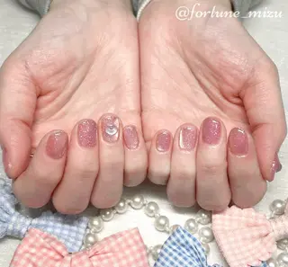 ネイル 2/11空🩵 mizu 🩵のネイルデザイン