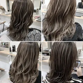 ミディアム カラー ryu  ハイライト 🐻‍❄️🖤のヘアスタイル