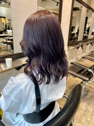 セミロング カラー 増子 祐太朗のヘアスタイル