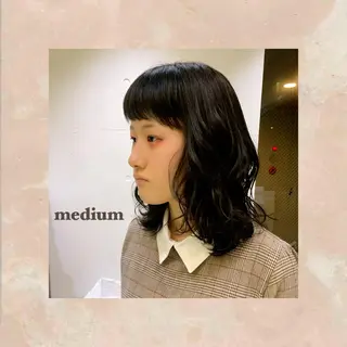 ミディアム apish パーマ/夏琳🌻のヘアスタイル