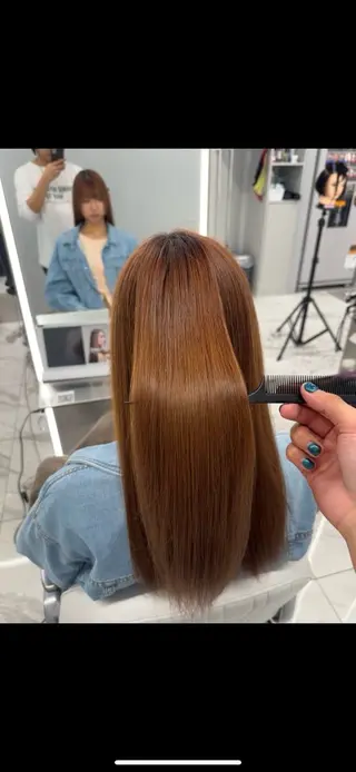 ロング 艶髪カラー/縮毛矯正 美髪矯正シュンペイのヘアスタイル