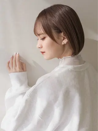 ショート COA GINZA所属・マコ / ボブカット /前髪顔まわりカットのヘアスタイル
