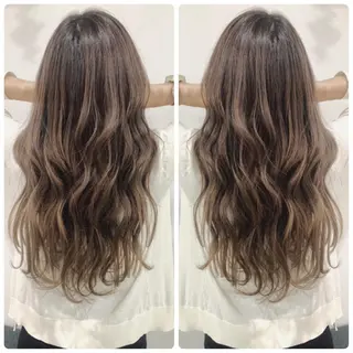 ロング カラー 京都大人女性ショート 徒歩1分/秋山のヘアスタイル