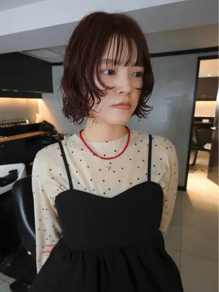 ショート カラー パーマ アンニュイヘア🪽 ayumiのヘアスタイル