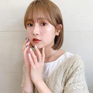 ショート カラー 🌱小顔ヘア/ボブ ミディアム/双葉🌱のヘアスタイル