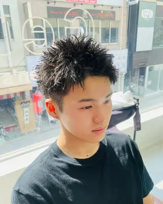 ショート パーマ メンズ 👑メンズ/パーマ/ 小島桐弥👑のヘアスタイル