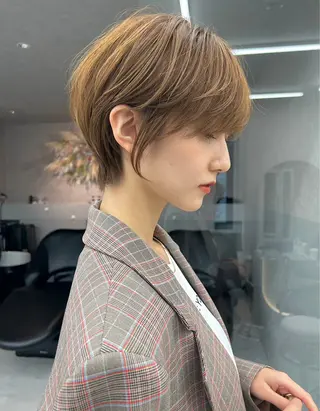 ショート ✨韓国レイヤー/ハッ シュ/✨山下　遥のヘアスタイル