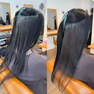 ロング パーマ 蒲田TSUJINO/ 縮毛矯正/髪質改善のヘアスタイル