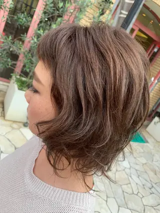 ショート カラー パーマ 今村 愛美のヘアスタイル