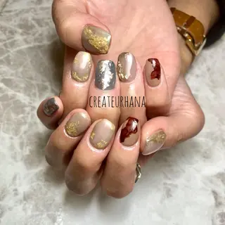 ネイル クレアトゥール華 都賀店所属・三橋 結菜のネイルデザイン