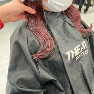 セミロング カラー 韓国スタイル🇰🇷 トレンドレイヤー🪡のヘアスタイル