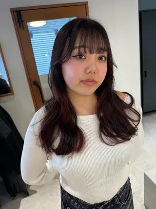 ロング カラー 岡本 太陽☀️のヘアスタイル