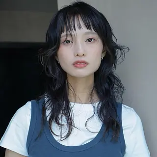 セミロング パーマ album銀座店所属・メンズ・ボブ特化/ 銀座/シンヤのヘアスタイル