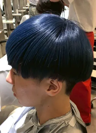 ショート カラー パーマ メンズ 因幡 颯のヘアスタイル