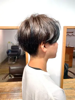 ショート カラー メンズ わかばやし ゆうこのヘアスタイル