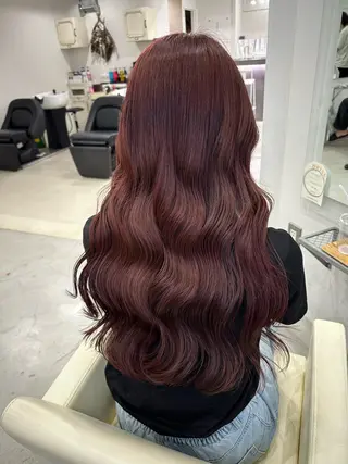 セミロング カラー さあや 【透け感/艶感】のヘアスタイル