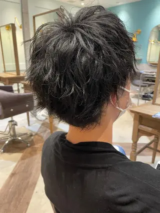 メンズ ケアブリーチ /髪質 改善/古橋圭史郎のヘアスタイル