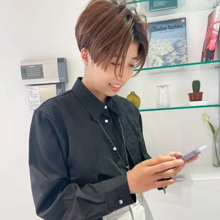 ショート 似合わせヘア🤍 面田法子のヘアスタイル