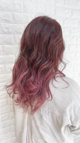 ロング カラー 福森 みずきのヘアスタイル