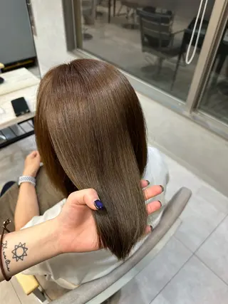 ミディアム パーマ 酸性ストレート/艶髪 /縮毛/sara❄️のヘアスタイル