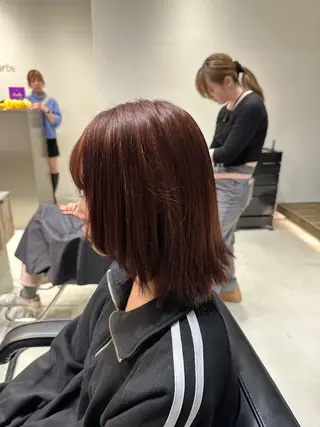 ミディアム カラー ボブ、ショート 無料/はやとのヘアスタイル