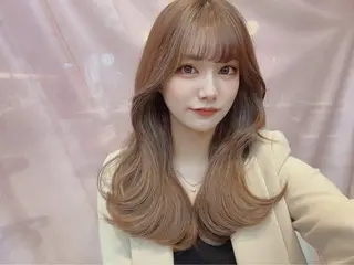 ロング カラー 顔周り特化/韓国ヘア /レイヤー/吉野幸大のヘアスタイル