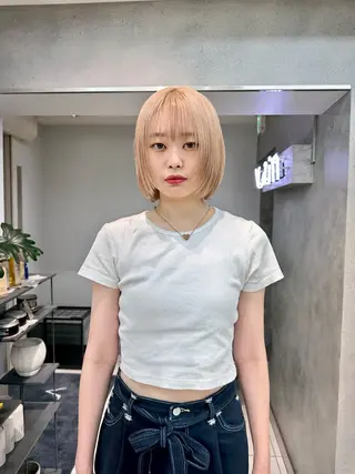 ショート カラー vain所属・パーマウルフショート 濱田匠のヘアスタイル