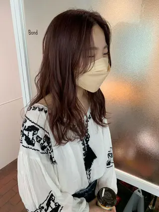 セミロング カラー Sill所属・片岡 由依のヘアスタイル