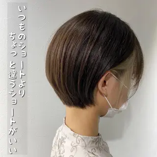ショート ✨圧倒的満足度◎ 小顔美人ショート✨佃のヘアスタイル