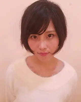 ショート EMANON名古屋所属・美谷添（ミヤゾエ） まどか大人ヘアサロンのヘアスタイル