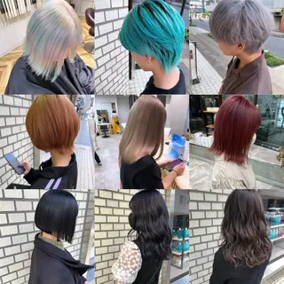 ミディアム カラー パーマ ヘアアレンジ メンズ ハイトーン特化🤍 浦住のヘアスタイル