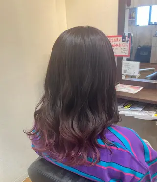 ミディアム MOLLASALON 浅香山店所属・髪質改善カラー 縮毛矯正🤍辻桃加のヘアスタイル