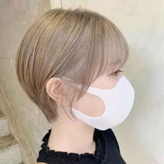 ショート カラー 韓国ヘア /男女❄️ 細江 美紅のヘアスタイル